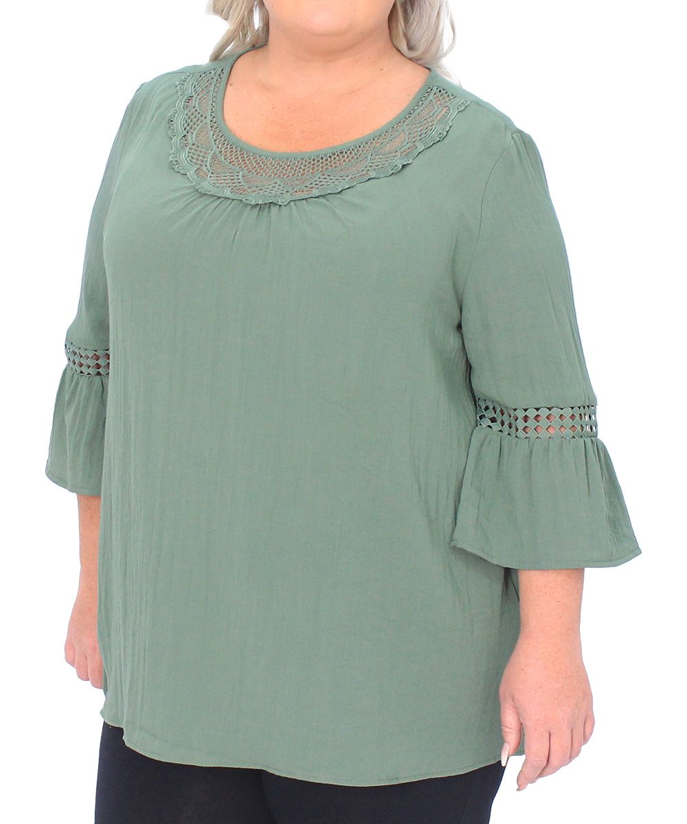 Ladies Plain Crochet Linen Tunic