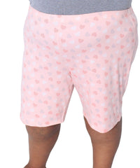 Ladies Printed Hearts PJ Shorts