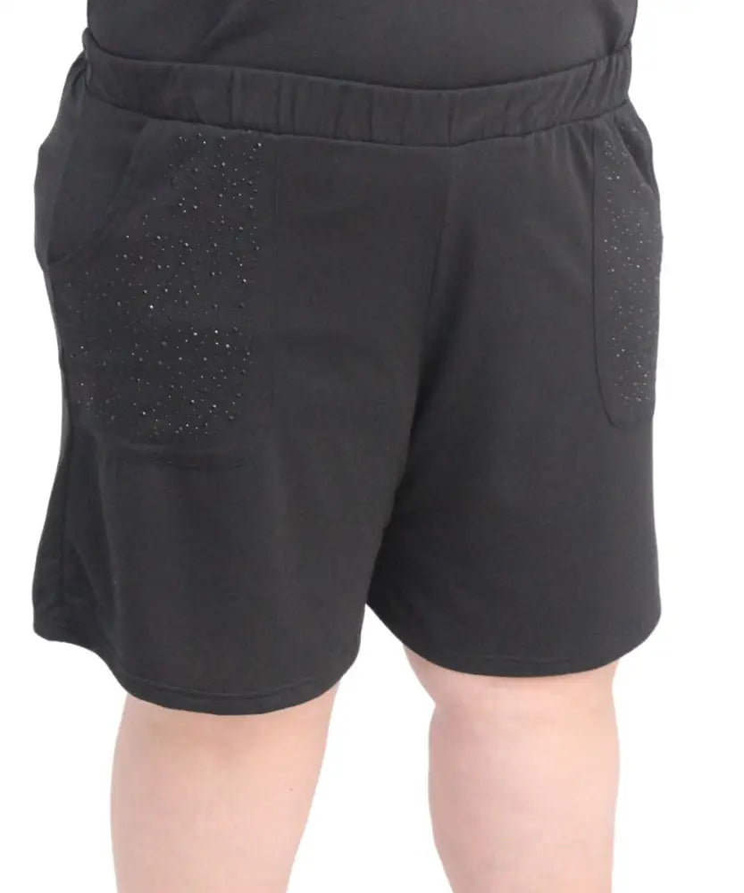 Ladies Fleece Bling Detail Shorts | R279.90 | Eagle Clothing | Plus Size | Big & Tall