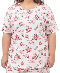 Ladies Floral PJ Tee | R209.90 | Eagle Clothing | Plus Size | Big & Tall