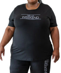 Ladies Hello Weekend PJ Top | R99.90 | Eagle Clothing | Plus Size | Big & Tall