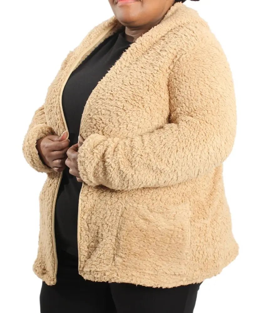 Ladies Hooded Teddy Cardigan | R379.90 Eagle Clothing Plus Size Big & Tall