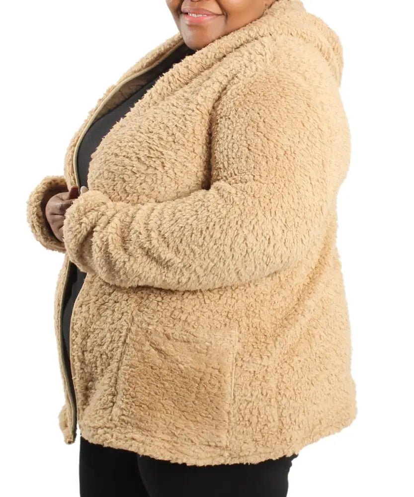 Ladies Hooded Teddy Cardigan | R379.90 Eagle Clothing Plus Size Big & Tall