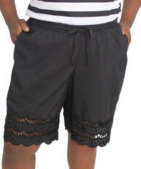 Ladies Plain Anglaise Shorts | R199.90 | Eagle Clothing | Plus Size | Big & Tall