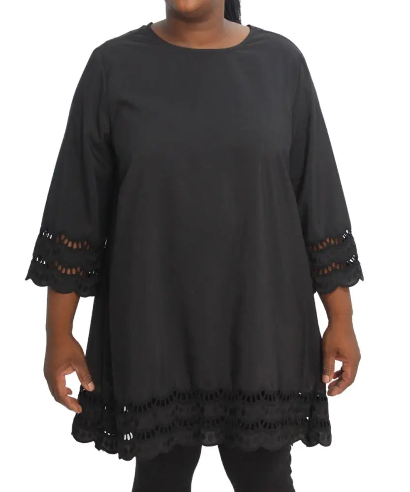 Ladies Plain Anglaise Tunic | R379.90 Eagle Clothing Plus Size Big & Tall