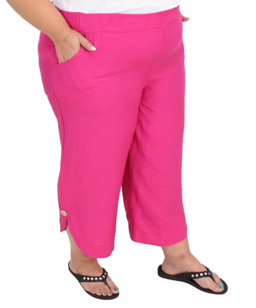 Ladies Plain Button Capri | R299.90 | Eagle Clothing | Plus Size | Big & Tall