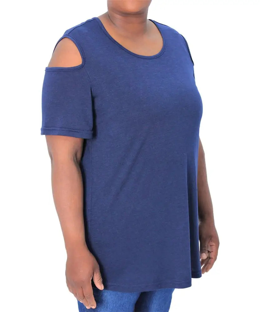 Eagle Clothing | Plus Size | Big & Tall | Ladies Plain Cold Shoulder ...