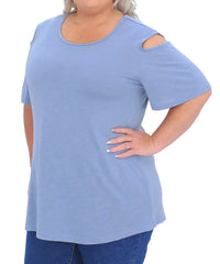 Ladies Plain Cold Shoulder Top | R179.90 Eagle Clothing Plus Size Big & Tall