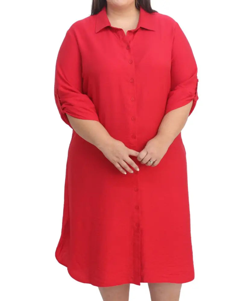 Plus Size | Ladies Plain Shirt Dress | R399.90 | Eagle Clothing | Big ...