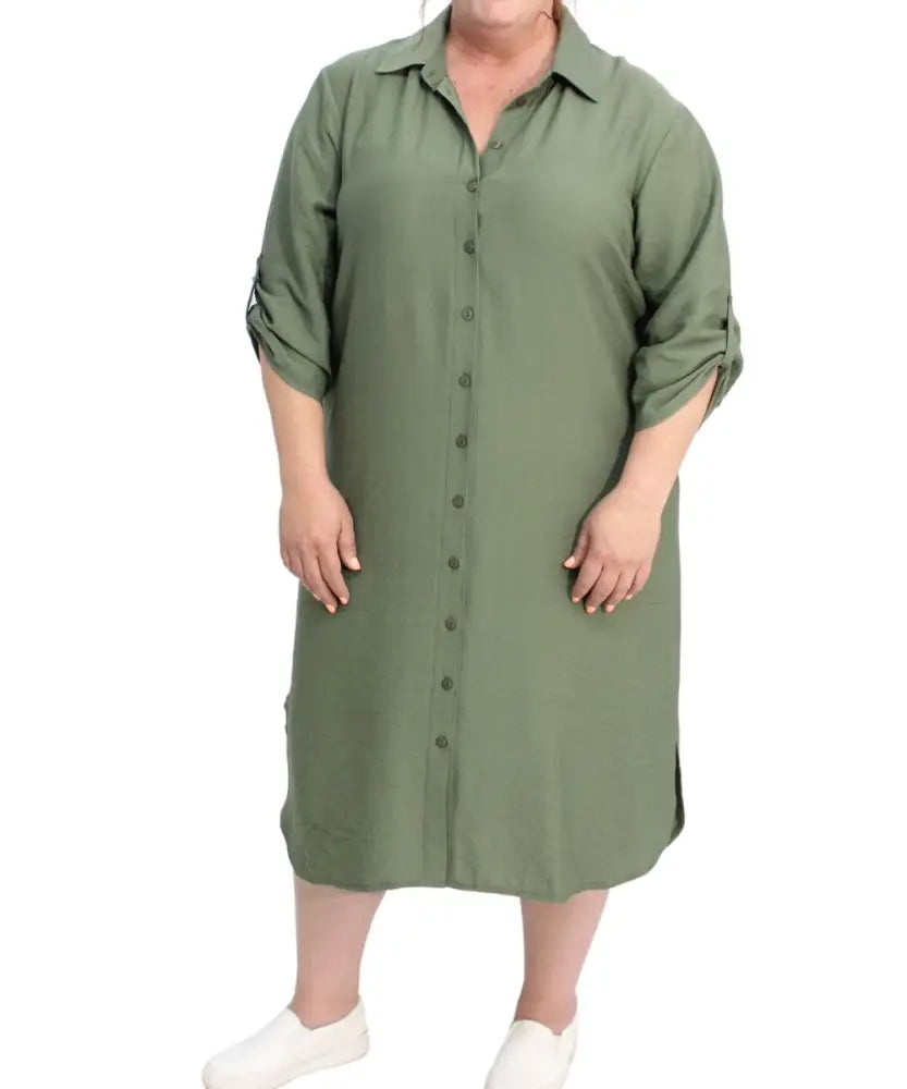 Ladies Plain Shirt Dress | R399.90 | Eagle Clothing | Plus Size | Big & Tall