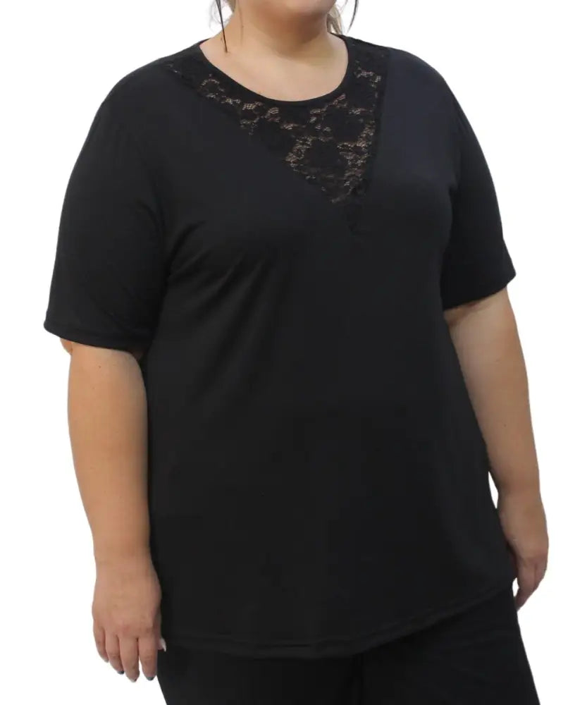 Ladies Plain VLace Top | R319.90 | Eagle Clothing | Plus Size | Big & Tall