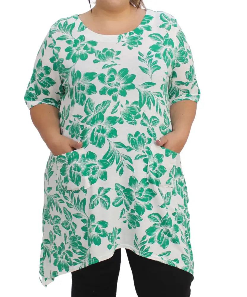 Ladies Printed 2 Pocket Tunic | R379.90 | Eagle Clothing | Plus Size | Big & Tall