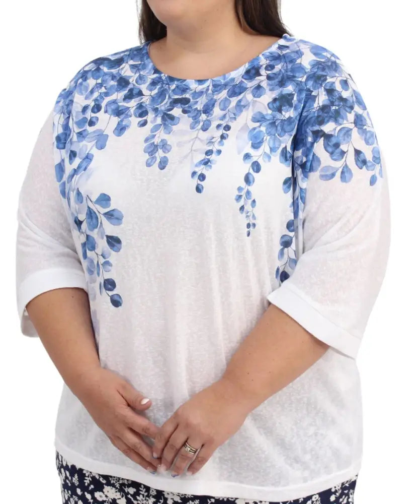 Ladies Printed Slub Tunic | R319.90 | Eagle Clothing | Plus Size | Big & Tall