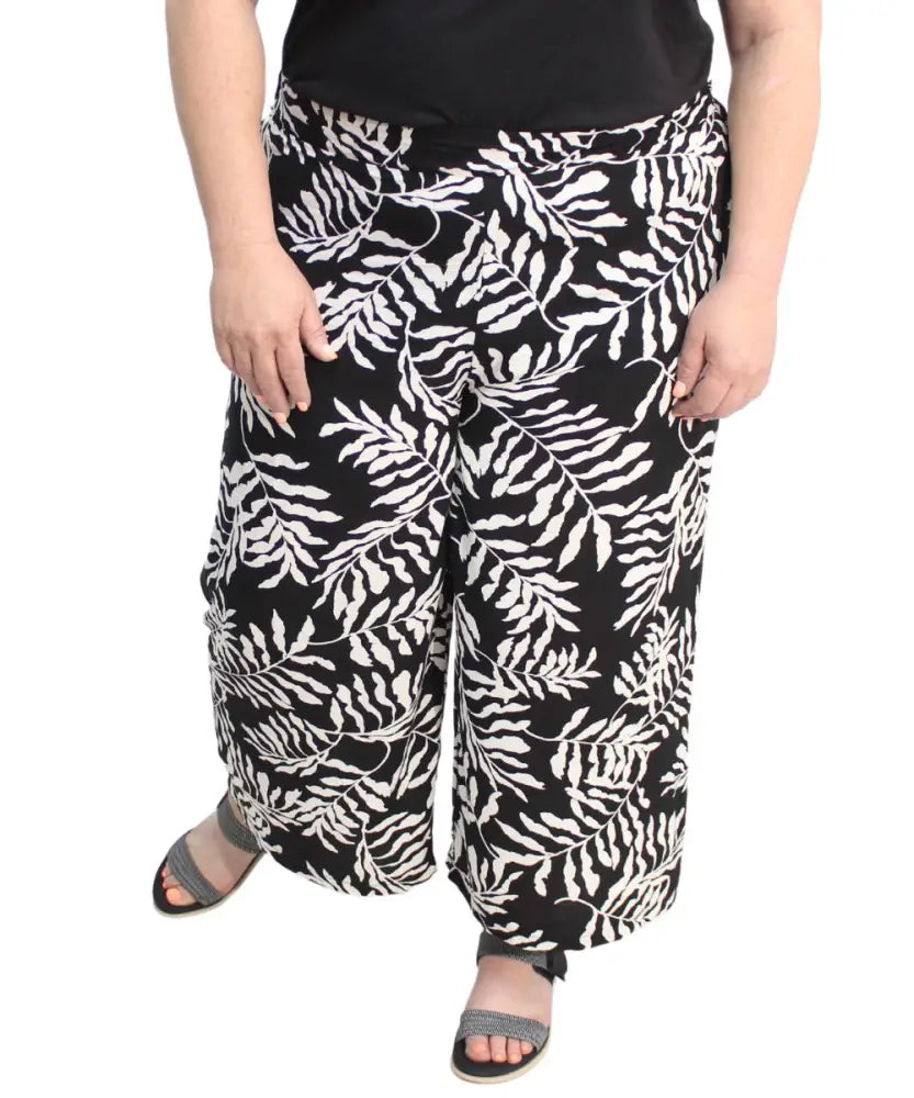 Ladies Printed Wide Leg Capri | R299.90 | Eagle Clothing | Plus Size | Big & Tall