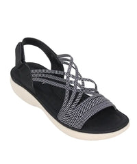 Ladies Savoy TMT Strappy Elasticated Mule | R499.90 | Eagle Clothing | Plus Size | Big & Tall