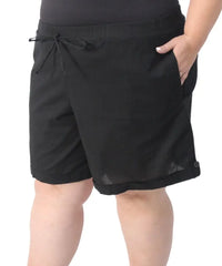 Ladies Washer Cotton Linen Shorts | R329.90 | Eagle Clothing | Plus Size | Big & Tall