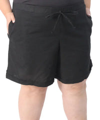 Ladies Washer Cotton Linen Shorts | R329.90 | Eagle Clothing | Plus Size | Big & Tall