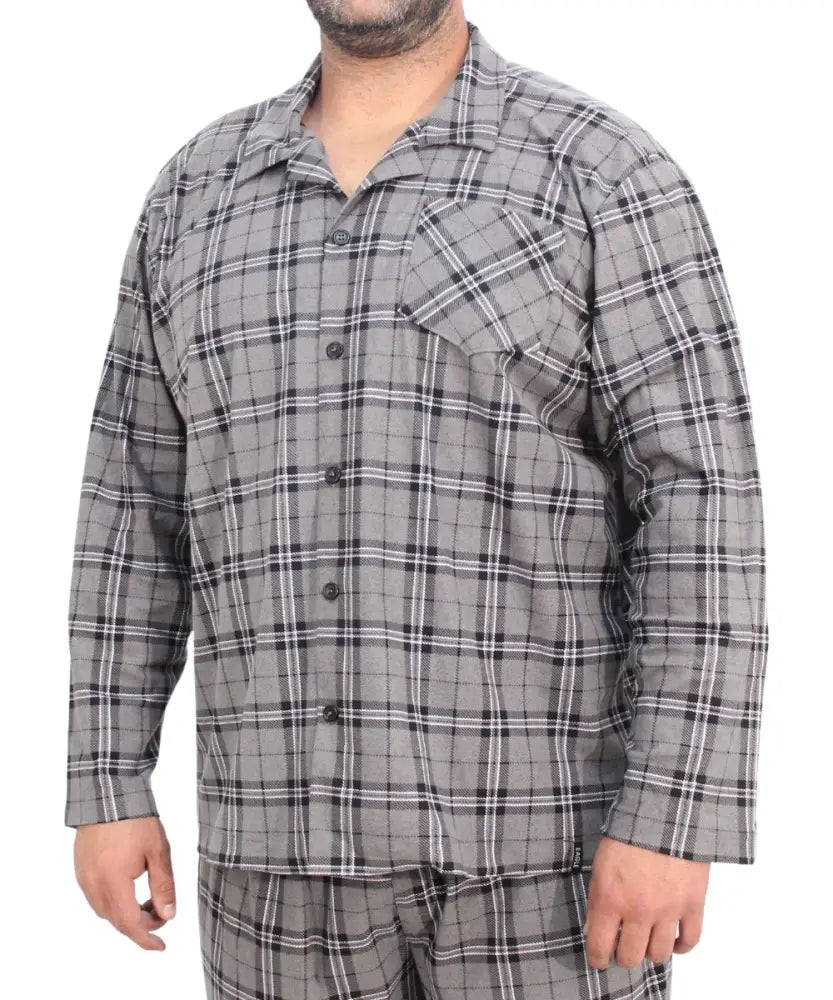 Mens Button Up PJ Top | R299.90 | Eagle Clothing | Plus Size | Big & Tall