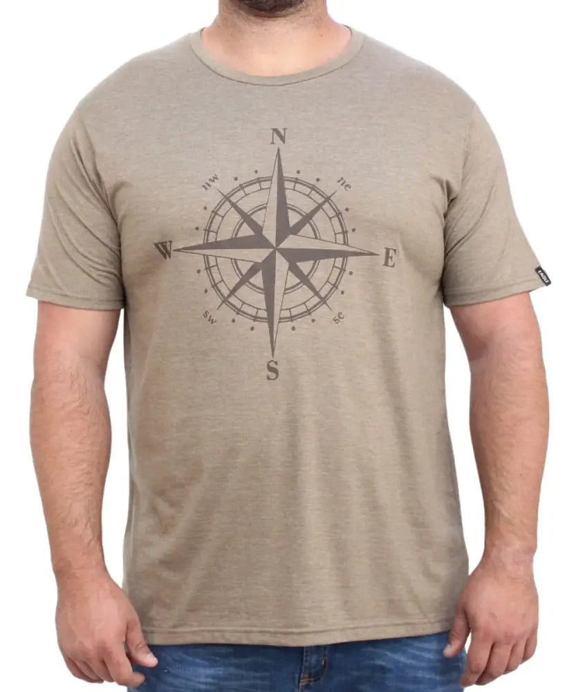 Mens Printed Compass Tee | R279.90 | Eagle Clothing | Plus Size | Big & Tall