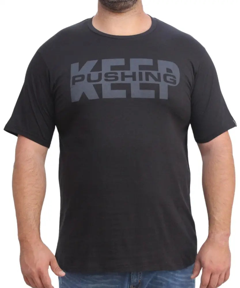 Mens Printed Keep Pushing Tee | R279.90 | Eagle Clothing | Plus Size | Big & Tall