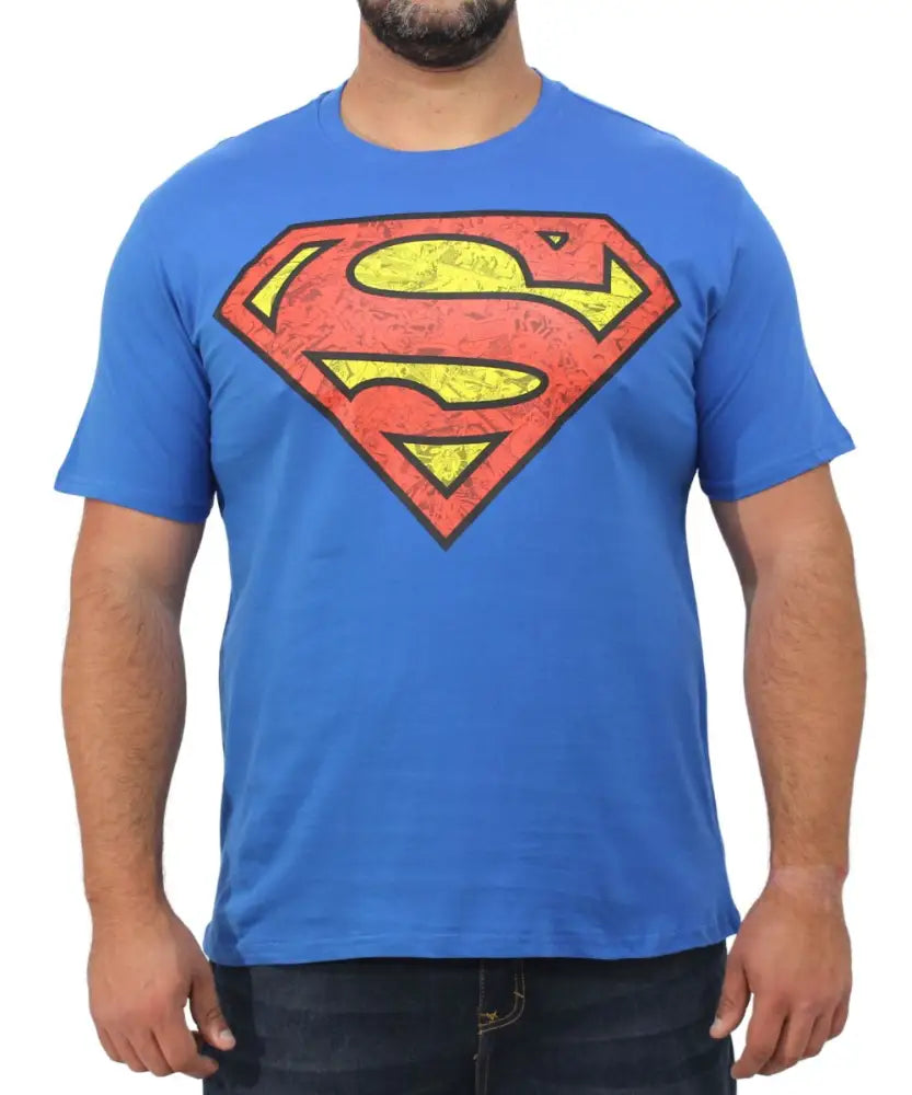 Mens Printed Superman Tee | R329.90 Eagle Clothing Plus Size Big & Tall