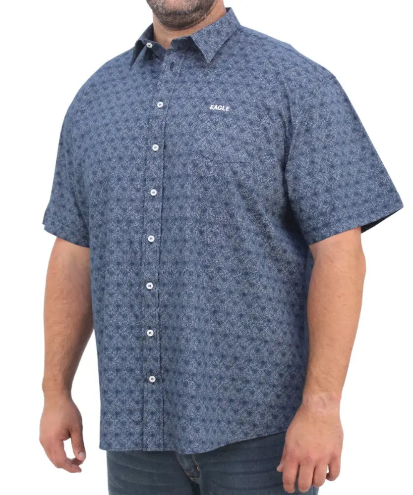 Mens Short Sleeve Printed Shirt | R479.90 | Eagle Clothing | Plus Size | Big & Tall