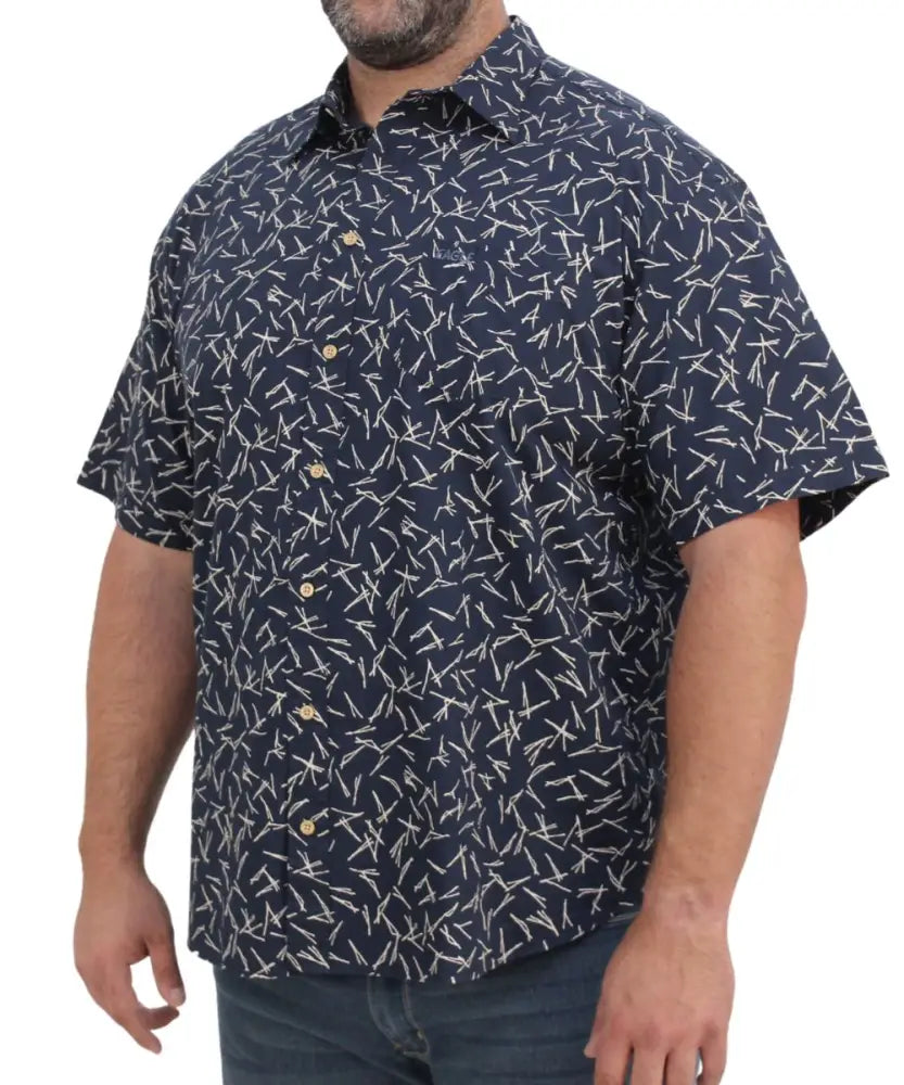 Mens Short Sleeve Printed Shirt | R499.90 | Eagle Clothing | Plus Size | Big & Tall