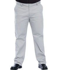 Light gray mens twill chino trousers with a straight leg cut for a stylish look